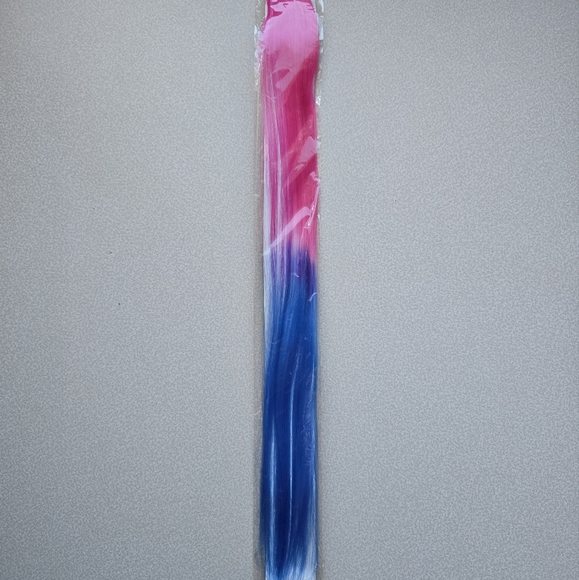 💇 Pink & Blue Ombre Hair extension Clip - Picture 1 of 6